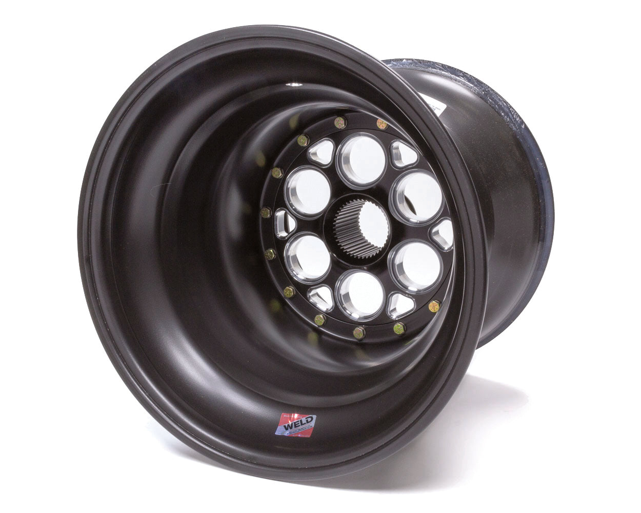 WELD Racing 735B-515B36 15x15 6in BS Inner Bead Lock All Black WELD Racing 735B-515B36