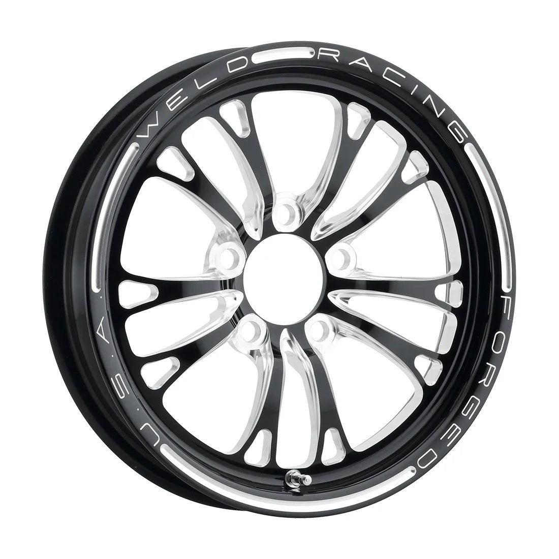 WELD Racing 784C-15274-B V-Series Frnt Drag Wheel Blk 15x3.5 5x4.75BC 1.75 WELD Racing 784C-15274-B