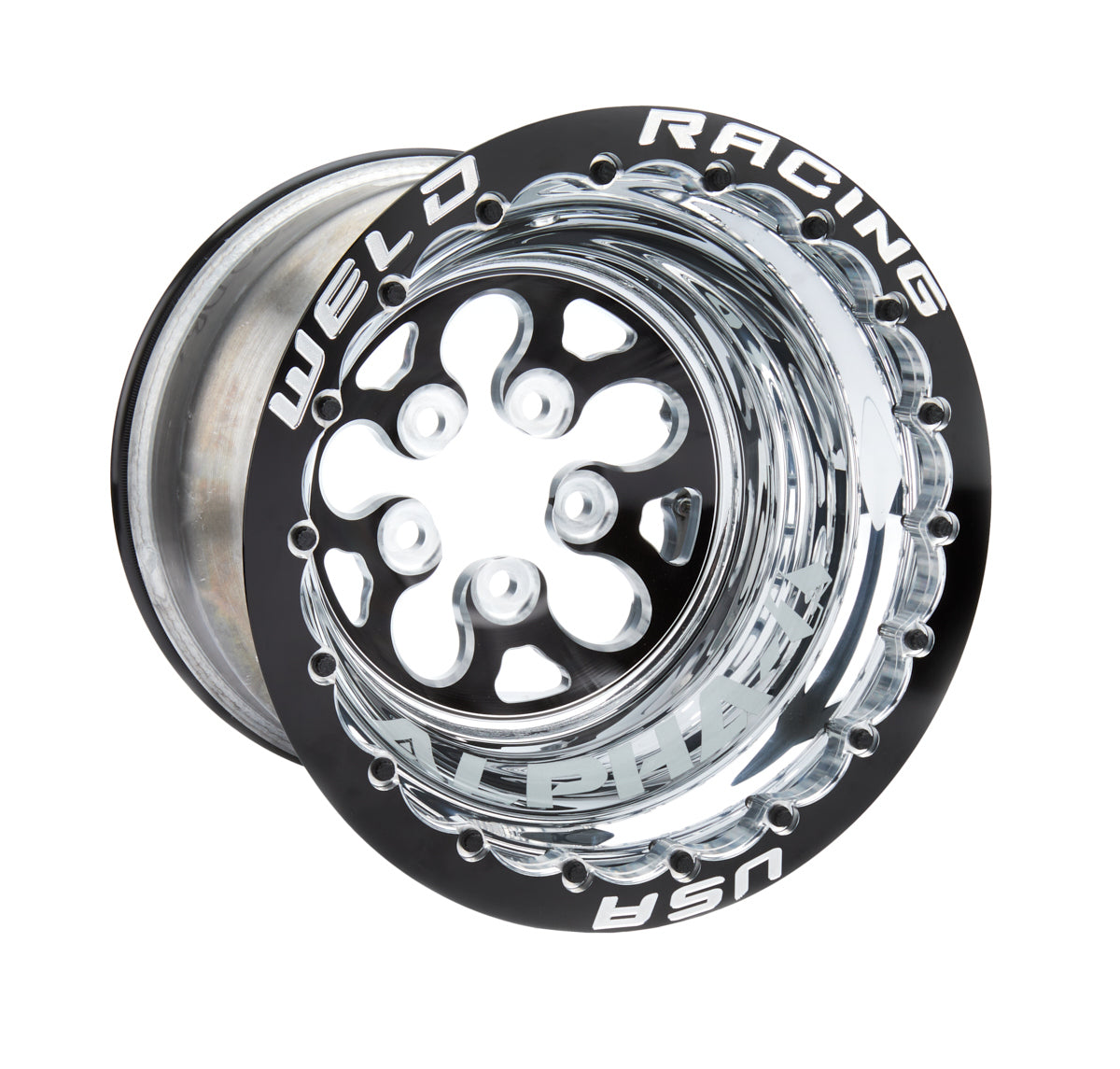 WELD Racing 83B-512276MB 15x12 Blk Alpha-1 Wheel 5x4.750BP 3in BS Blk DBL WELD Racing 83B-512276MB