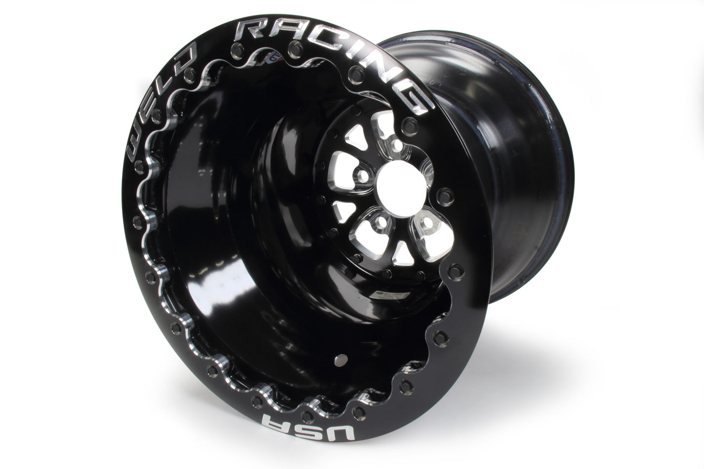 WELD Racing 84B-616B278UB V-Series Drag Wheel Blk 16x16 5x4.75 4.0 BS WELD Racing 84B-616B278UB
