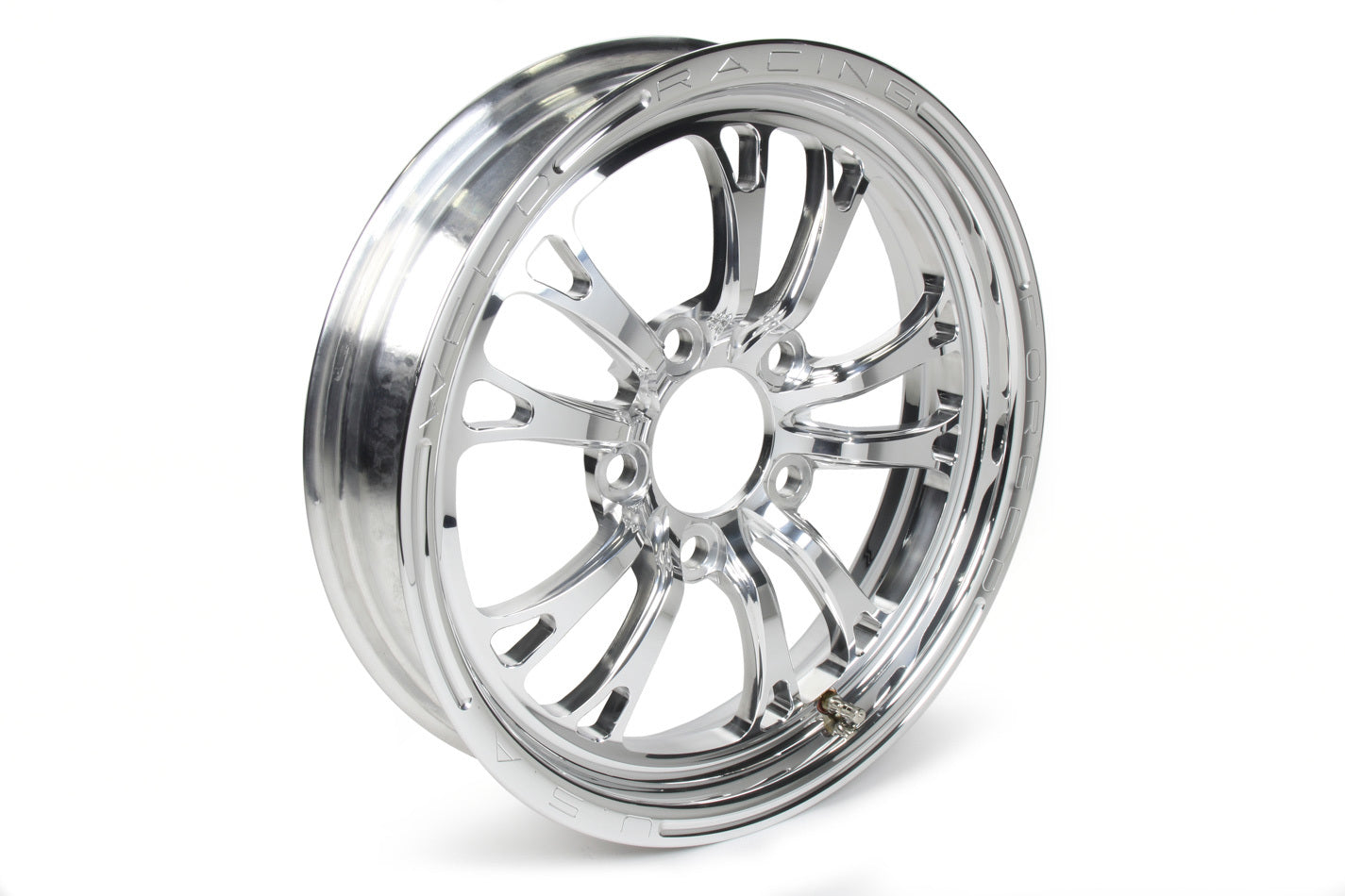 WELD Racing 84P-15274 V-Series Frnt Drag Wheel Pol 15x3.5 5x4.75BC 1.75 WELD Racing 84P-15274