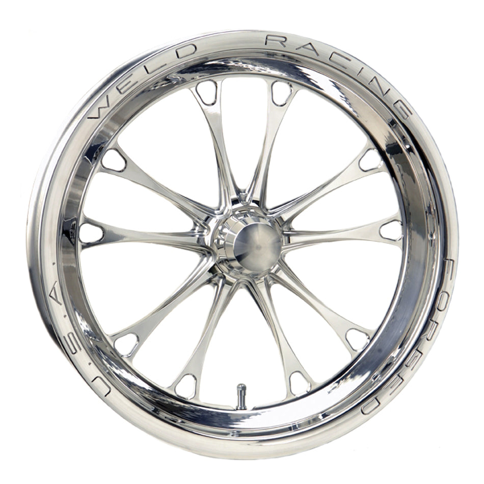 WELD Racing 84P-17000 V-Series Frnt Drag Wheel 1-PC 17x2.25 Polished WELD Racing 84P-17000