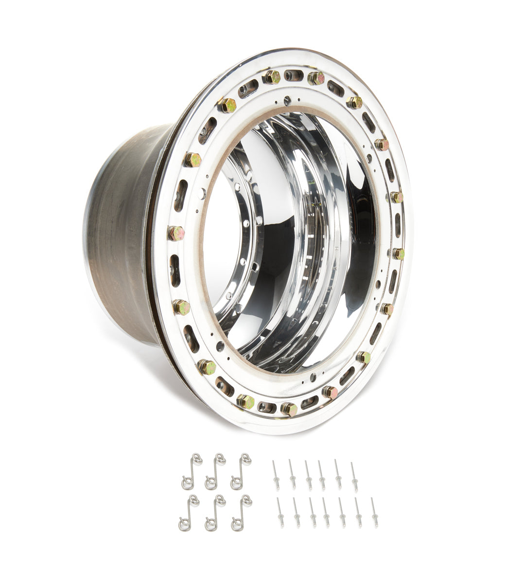 WELD Racing P857-5844-6 15X8.25 Sprint Outer Rim Half Bead-Loc w/ 6-DZUZ WELD Racing P857-5844-6
