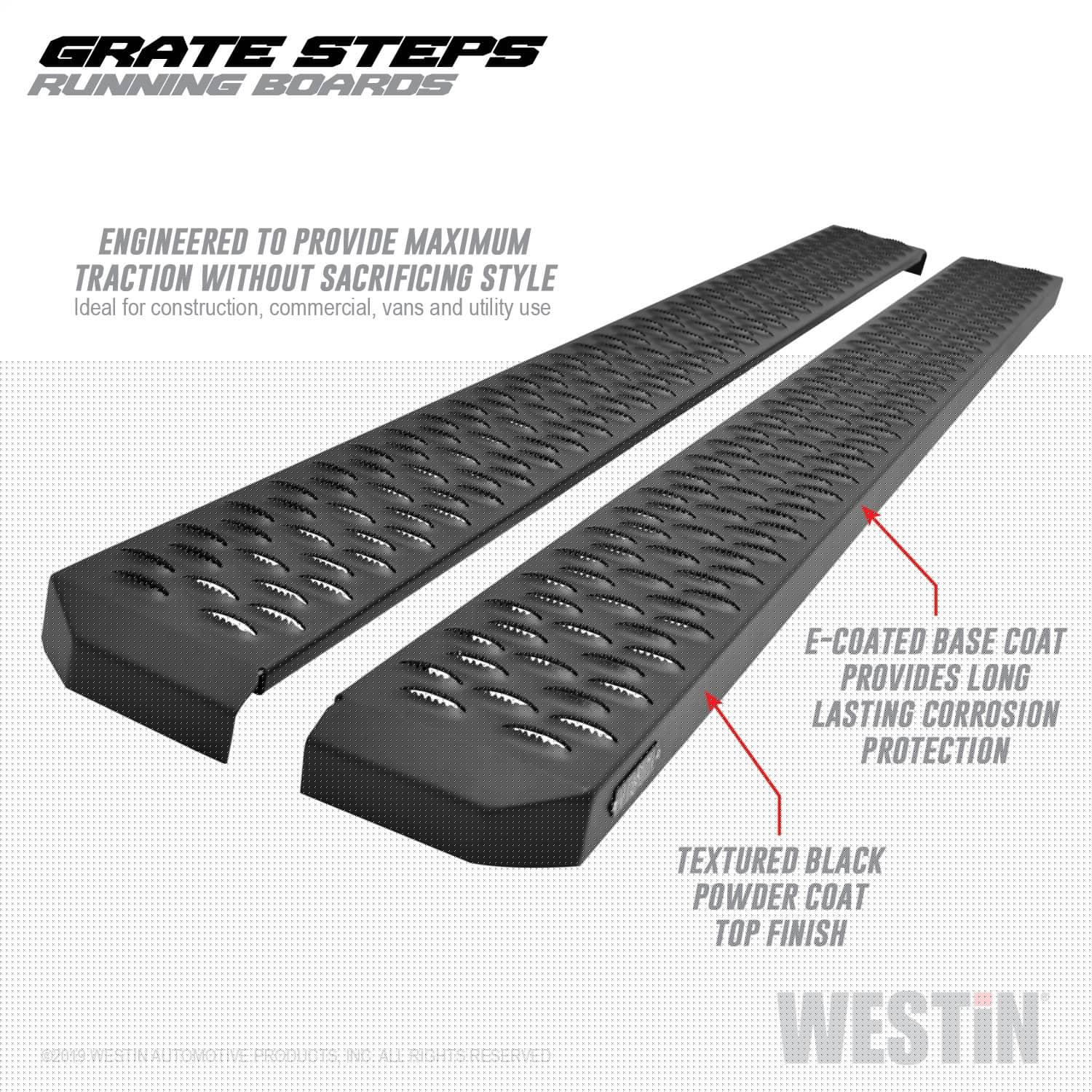 Westin 27-74725 75" GRATE STEP (BRACKETS SOLD SEPARATELY) Westin 27-74725