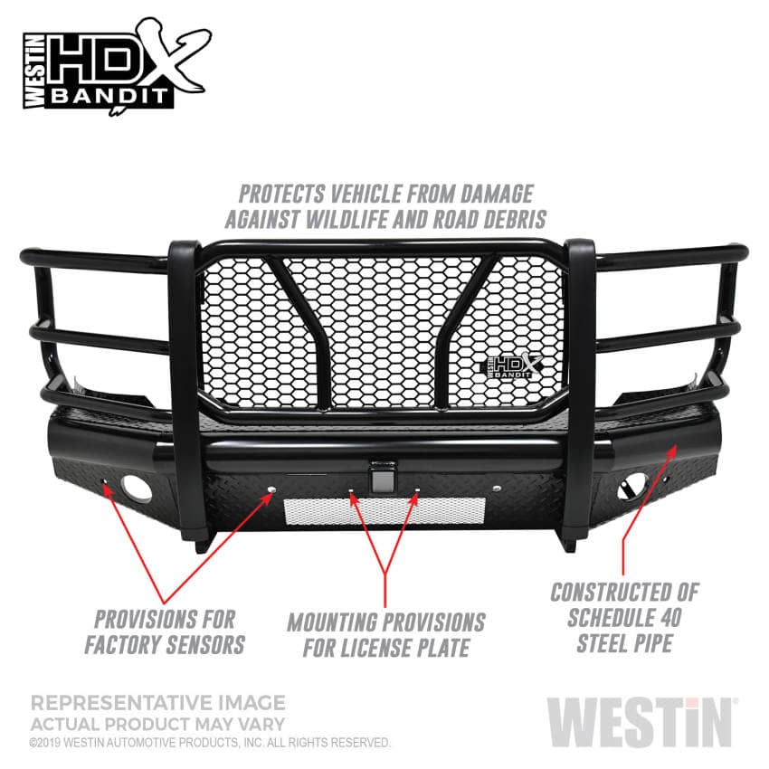 Westin 58-31135 HDX BANDIT FRONT BUMPER 19-21 CHEV 1500 Westin 58-31135