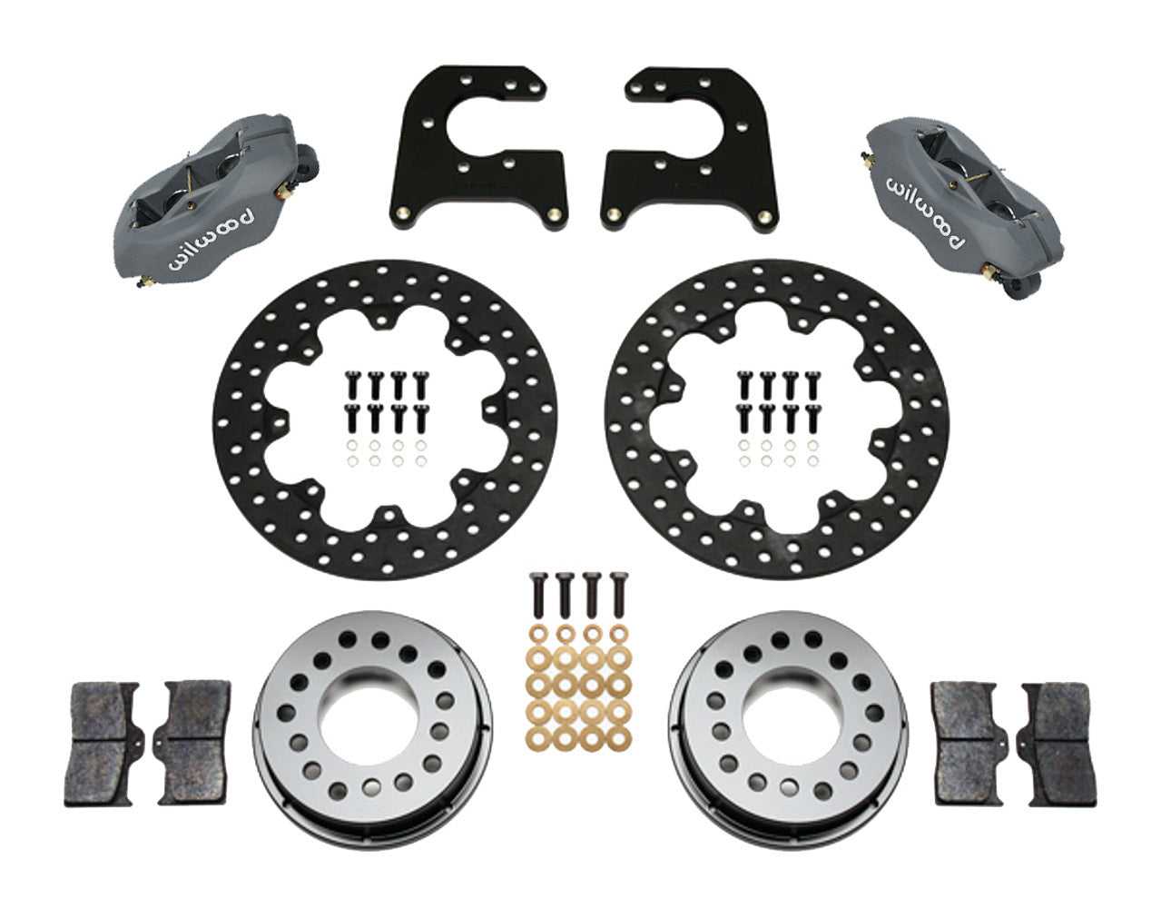 Wilwood Brakes 140-0260-BD D/L Drag Rear Brake Kit Mopar/Dana Wilwood Brakes 140-0260-BD