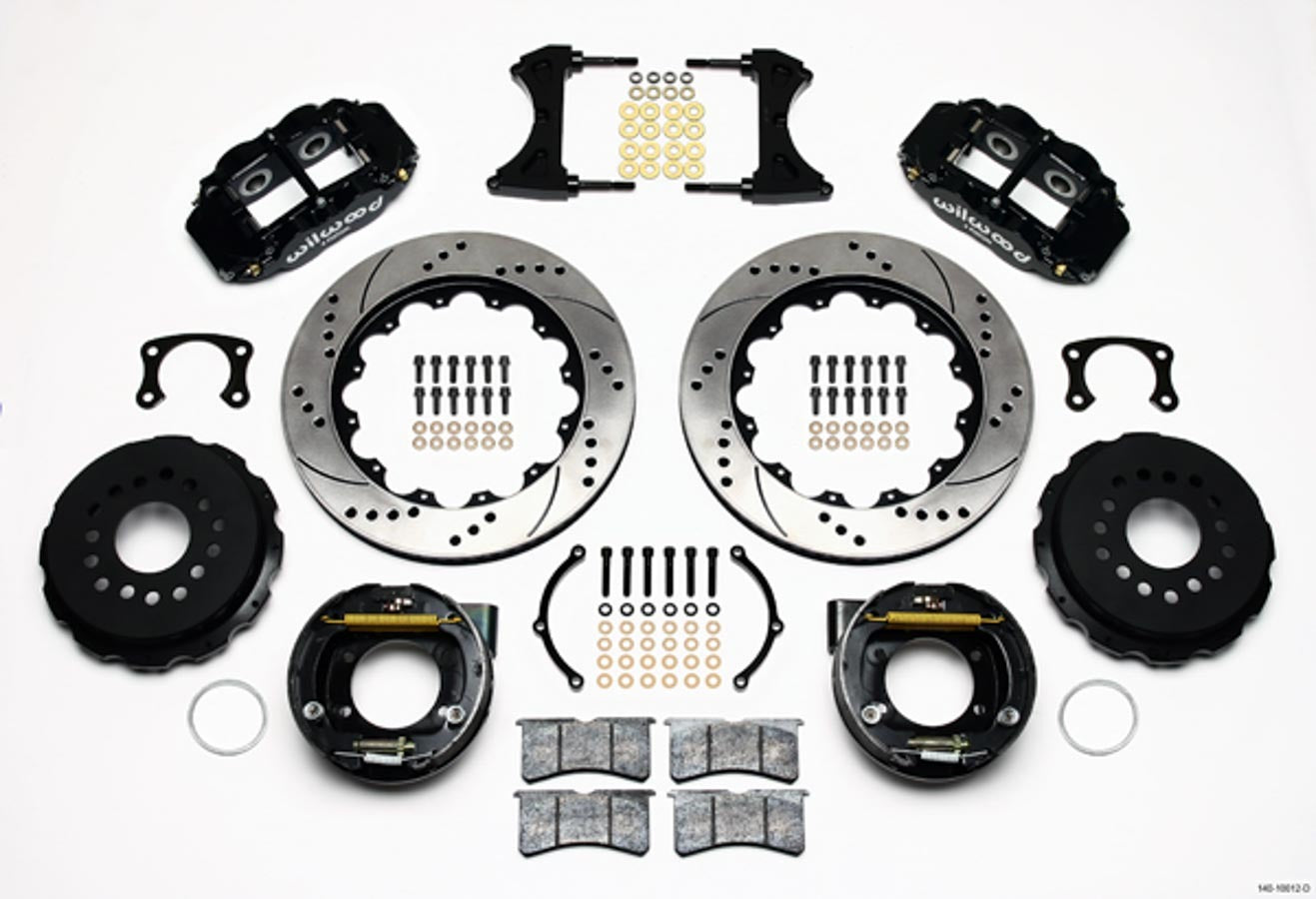 Wilwood Brakes 140-10012-D Rear Brake Kit Big Ford New Style w/Parking Brk Wilwood Brakes 140-10012-D