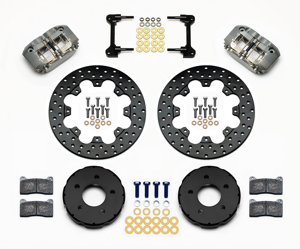 Wilwood Brakes 140-10015-D Drag Front Brake Kit Mustang 94-04 Ano Calipr Wilwood Brakes 140-10015-D
