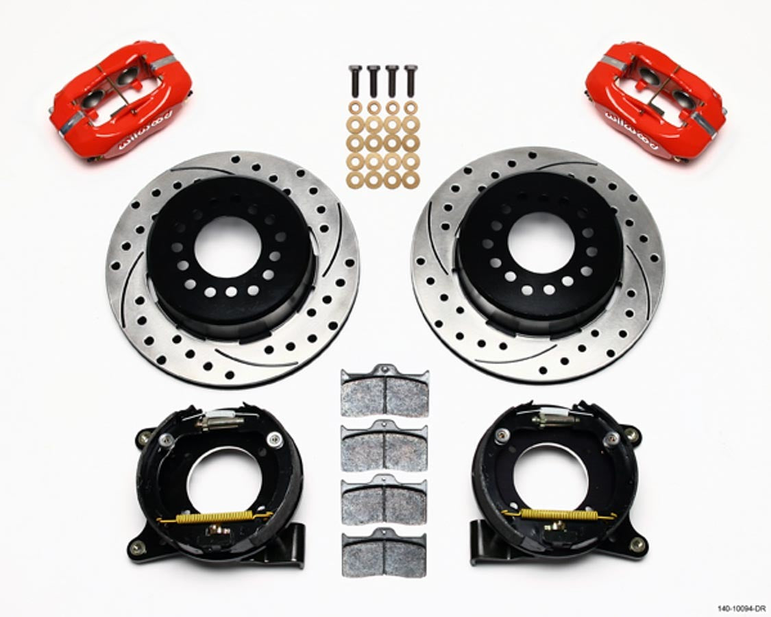 Wilwood Brakes 140-10094-DR 63-87 GM C10 P/U Rear Brake Kit Red Caliper Wilwood Brakes 140-10094-DR