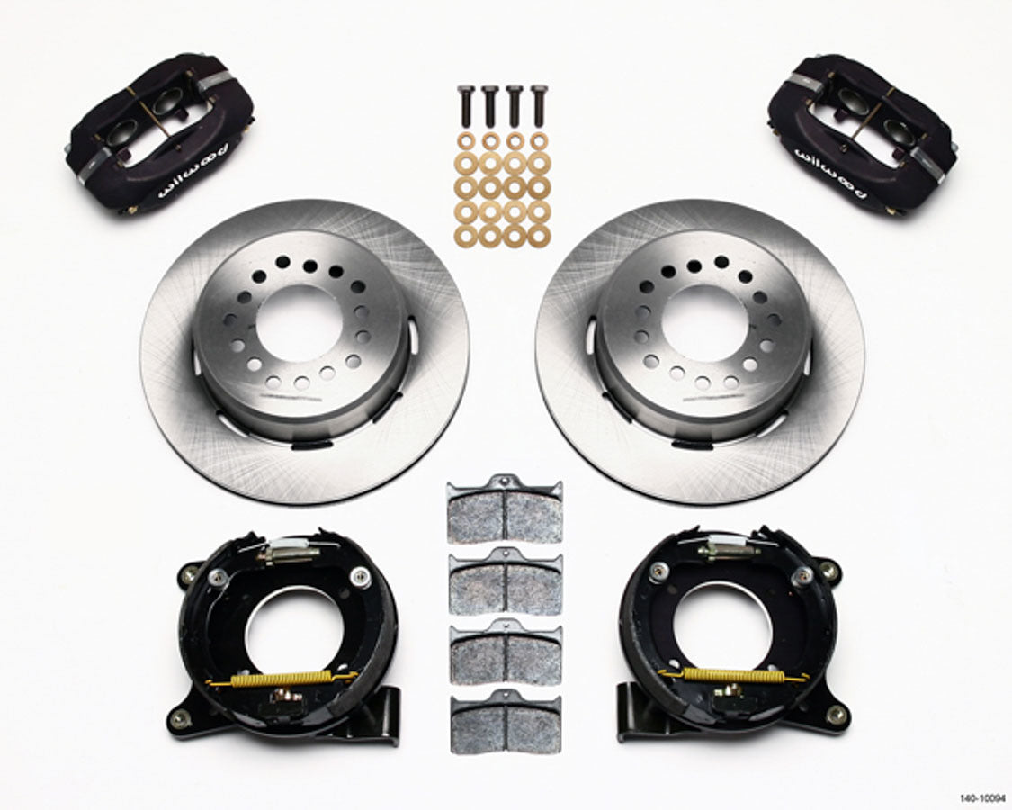 Wilwood Brakes 140-10094 63-87 GM C10 P/U Rear Brake Kit Black Caliper Wilwood Brakes 140-10094