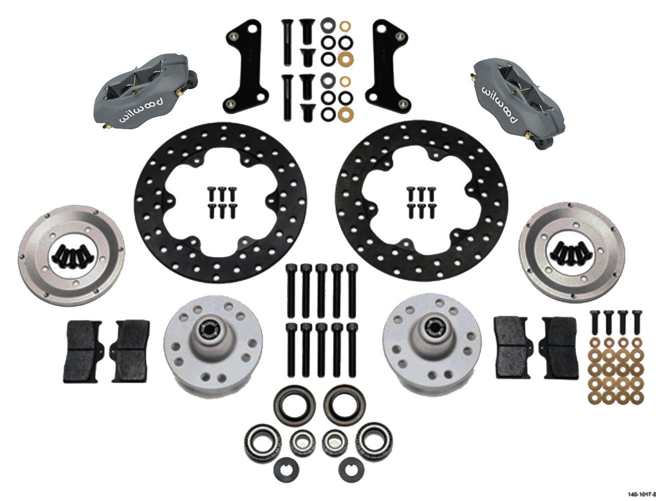 Wilwood Brakes 140-1017-BD MD Drag Front Brake Kit GM Wilwood Brakes 140-1017-BD