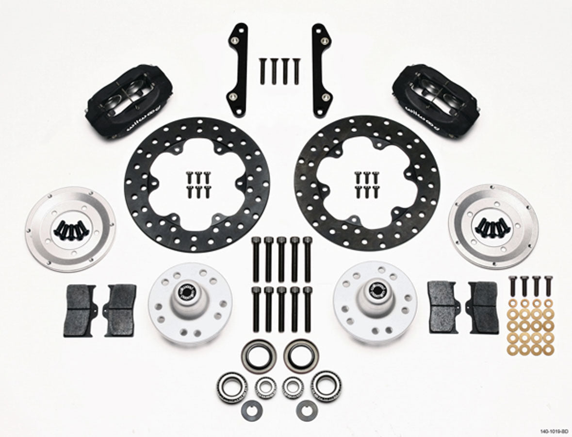 Wilwood Brakes 140-1019-BD MD Drag Front Brake Kit GM Drilled Rotors Wilwood Brakes 140-1019-BD