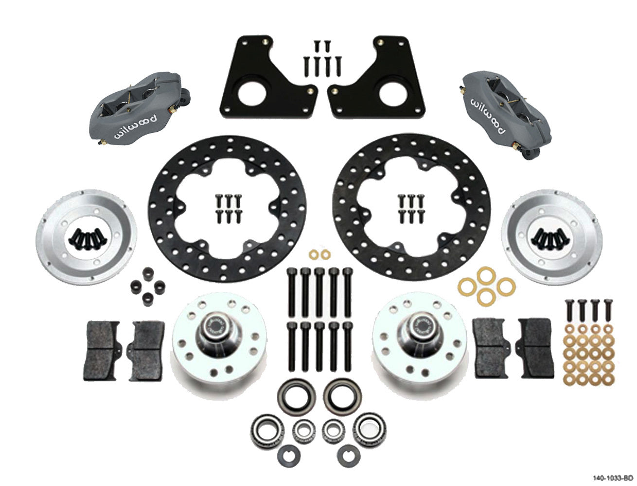 Wilwood Brakes 140-1033-BD Dragster Front Kit MD 80-87 GM Wilwood Brakes 140-1033-BD
