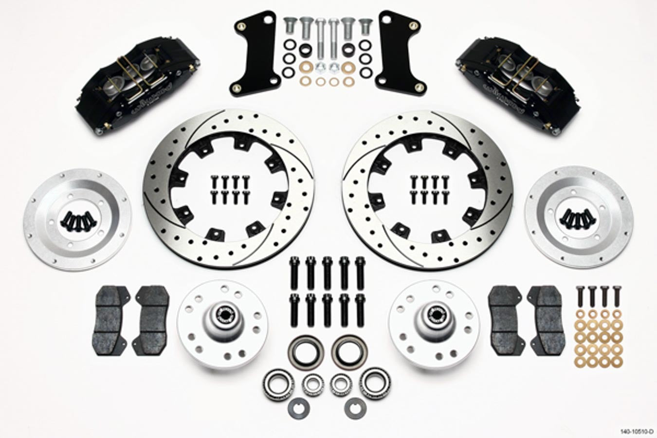 Wilwood Brakes 140-10510-D Front Disc Brake Kit 67-69 Camaro 12.19 Rotor Wilwood Brakes 140-10510-D