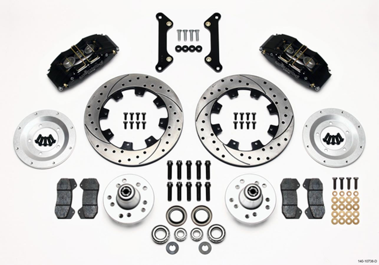 Wilwood Brakes 140-10738-D Brake Kit Dynapro Camaro 70-78 6 Piston 12.19in Wilwood Brakes 140-10738-D