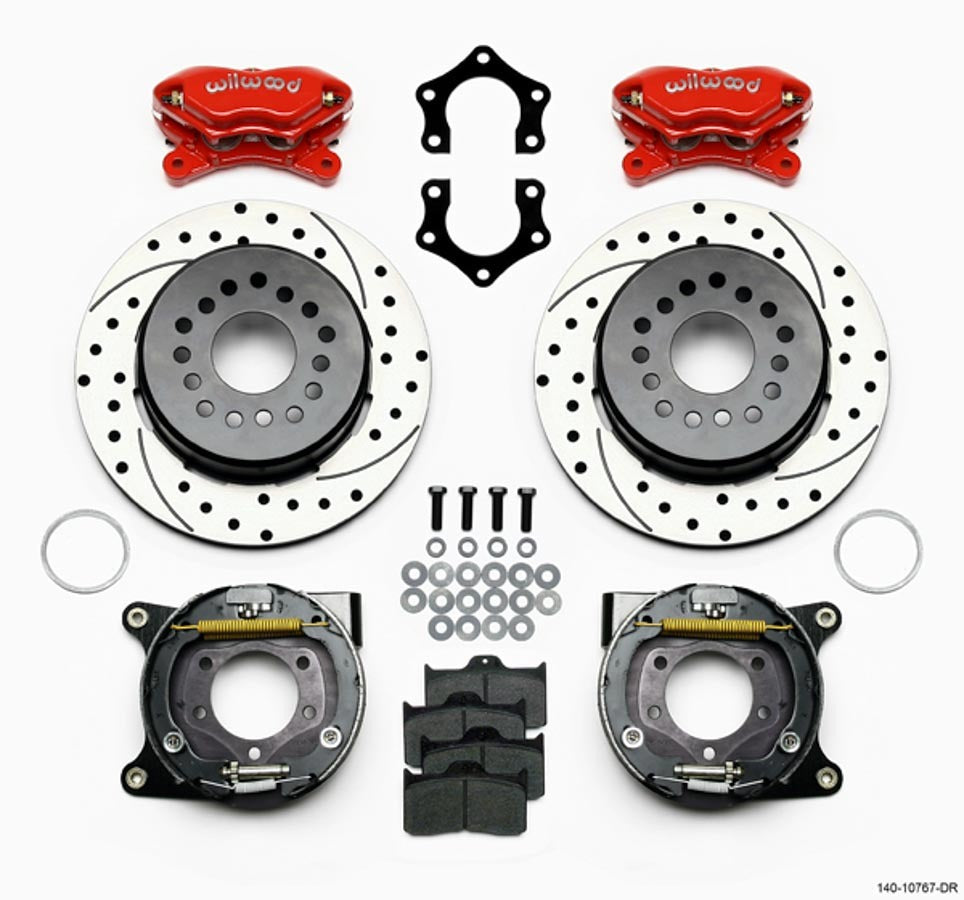 Wilwood Brakes 140-10767-DR Rear Brake Kit Dynalite Mopar / Dana w/Park Brk Wilwood Brakes 140-10767-DR