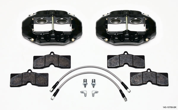 Wilwood Brakes 140-10789-BK Brake Kit Front Corvette 65-82 D8-4 Calipers Wilwood Brakes 140-10789-BK