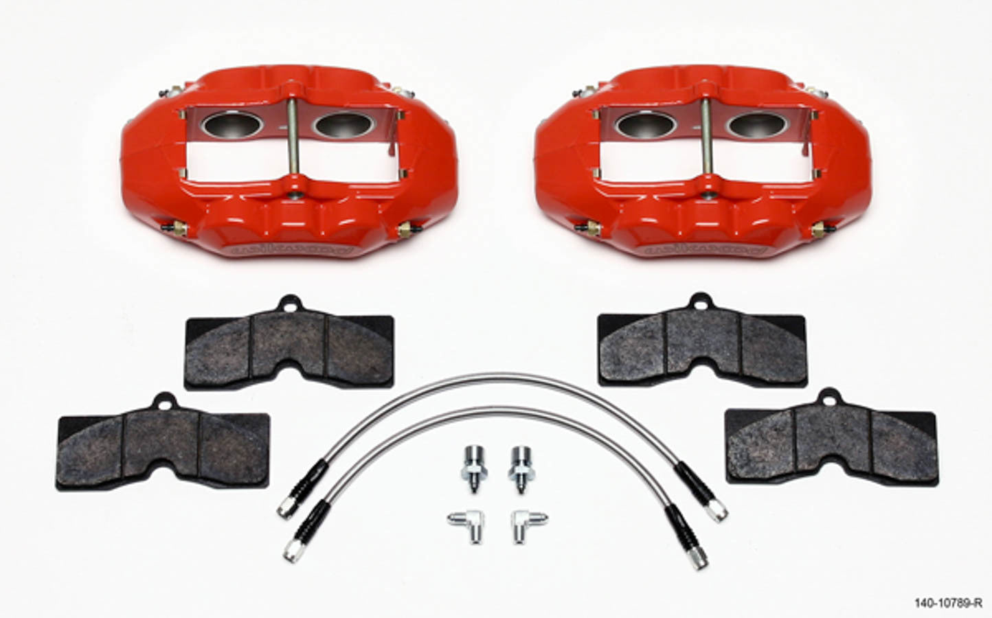 Wilwood Brakes 140-10789-R Front Brake Kit 65-82 Corvetee Red Wilwood Brakes 140-10789-R