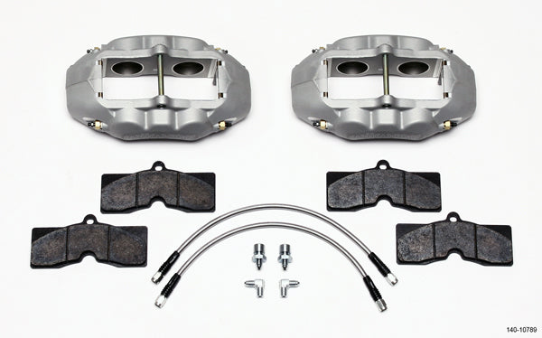 Wilwood Brakes 140-10789 Front Brake Kit 65-82 Corvette Clear Anodized Wilwood Brakes 140-10789