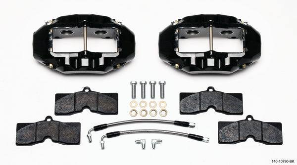 Wilwood Brakes 140-10790-BK Rear Brake Kit 65-82 Corvette Black Caliper Wilwood Brakes 140-10790-BK