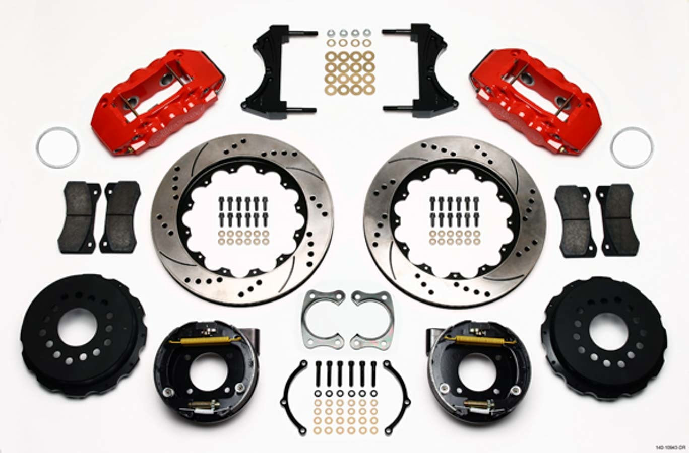 Wilwood Brakes 140-10943-DR Brake Kit Rear Chevy 12 Bolt 2.81in Offset Wilwood Brakes 140-10943-DR