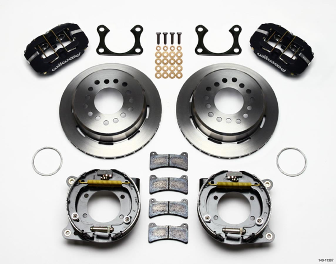 Wilwood Brakes 140-11387 Rear Disc Brake Kit Big Ford w/Parking Brake Wilwood Brakes 140-11387