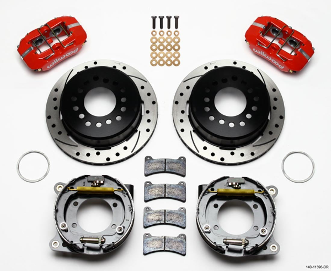 Wilwood Brakes 140-11396-DR Rear Brake Kit Mustang 8.8in 5 Lug 2.5in Offset Wilwood Brakes 140-11396-DR