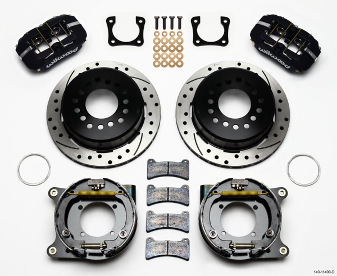 Wilwood Brakes 140-11400-D Rear Disc Brake Kit Drum 12 Bolt Special Wilwood Brakes 140-11400-D