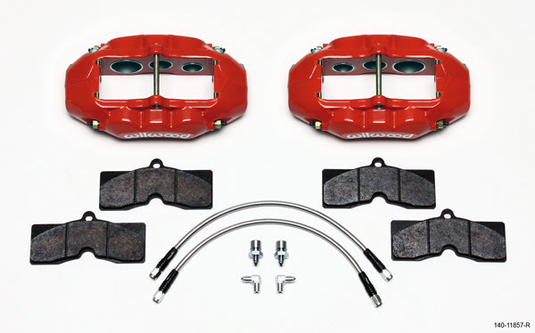 Wilwood Brakes 140-11857-R Caliper Kit D8-6 65-82 Corvette w/ Pads Wilwood Brakes 140-11857-R