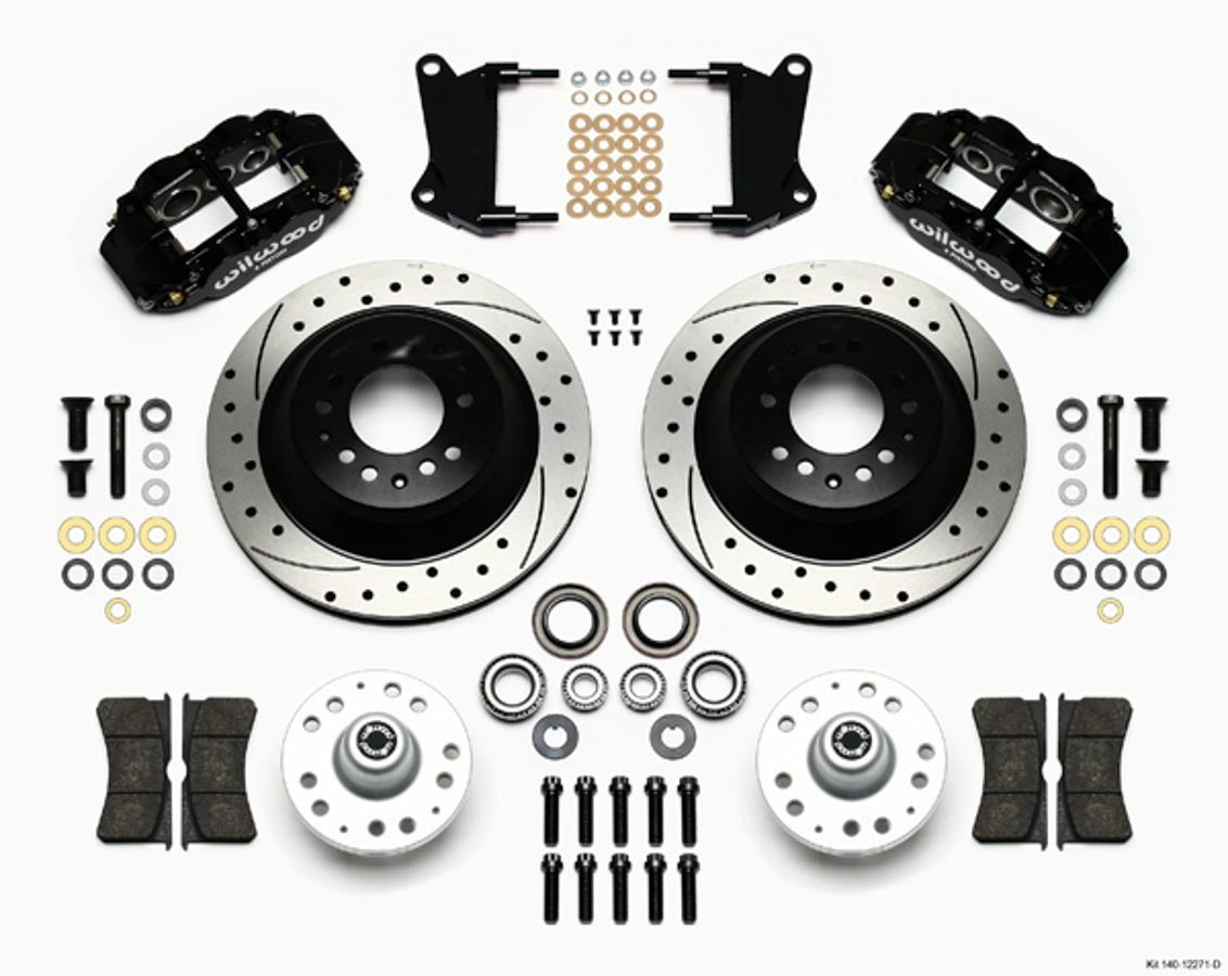 Wilwood Brakes 140-12271-D Front Disc Brake Kit Blk 67-72 Camaro Nova 12.88 Wilwood Brakes 140-12271-D
