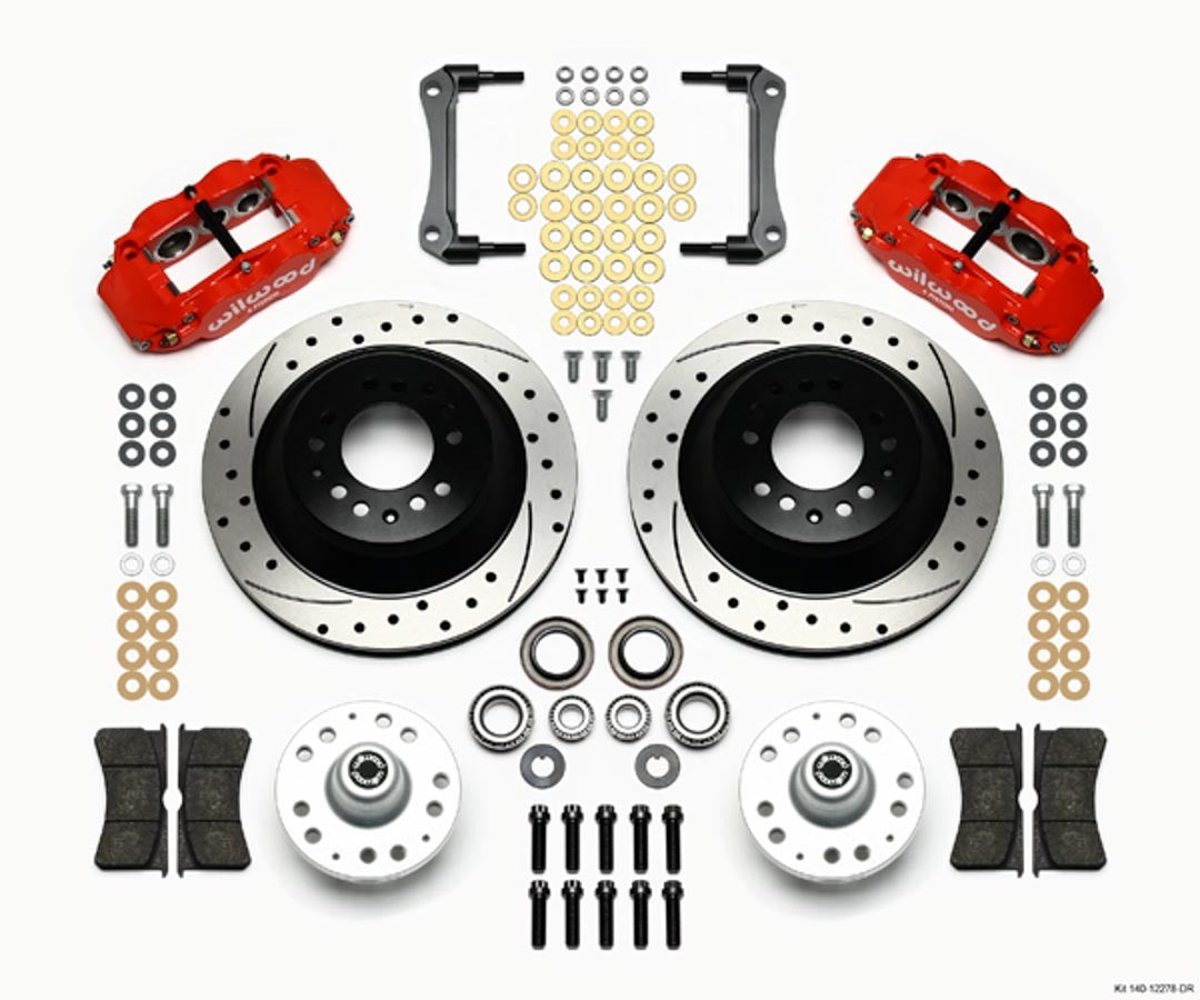 Wilwood Brakes 140-12278-DR Front Disc Brake Kit Blk 70-78 Camaro/Nova 12.88 Wilwood Brakes 140-12278-DR
