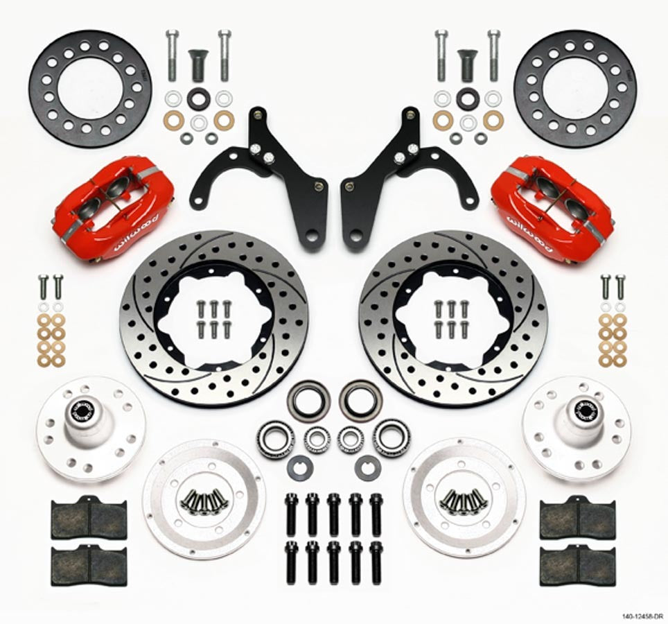 Wilwood Brakes 140-12458-DR Front Disc Brake Kit 59-64 Impa;la Corvette Wilwood Brakes 140-12458-DR