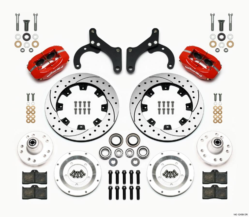 Wilwood Brakes 140-12459-DR Front Disc Brake Kit 63- 64 Vette 12.19in Wilwood Brakes 140-12459-DR