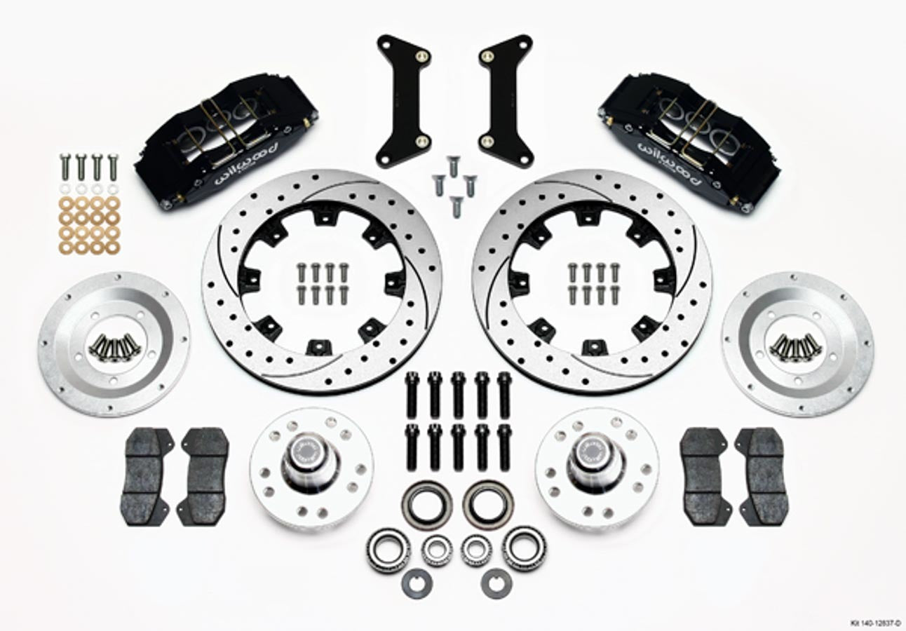Wilwood Brakes 140-12837-D Front Brake Kit 80-87 GM G-Body 6 Piston Caliper Wilwood Brakes 140-12837-D