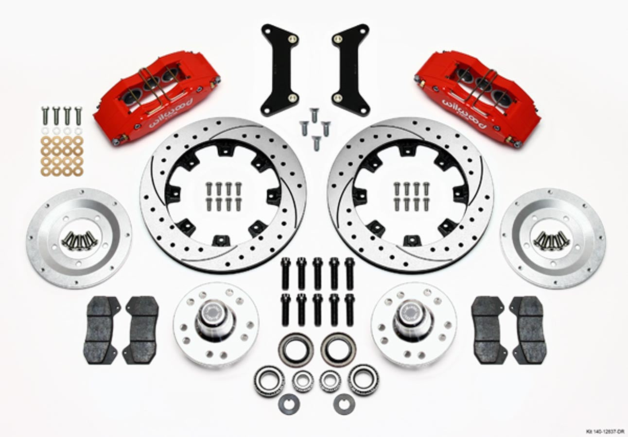 Wilwood Brakes 140-12837-DR Front Brake Kit 80-87 GM G-Body 6 Piston Caliper Wilwood Brakes 140-12837-DR