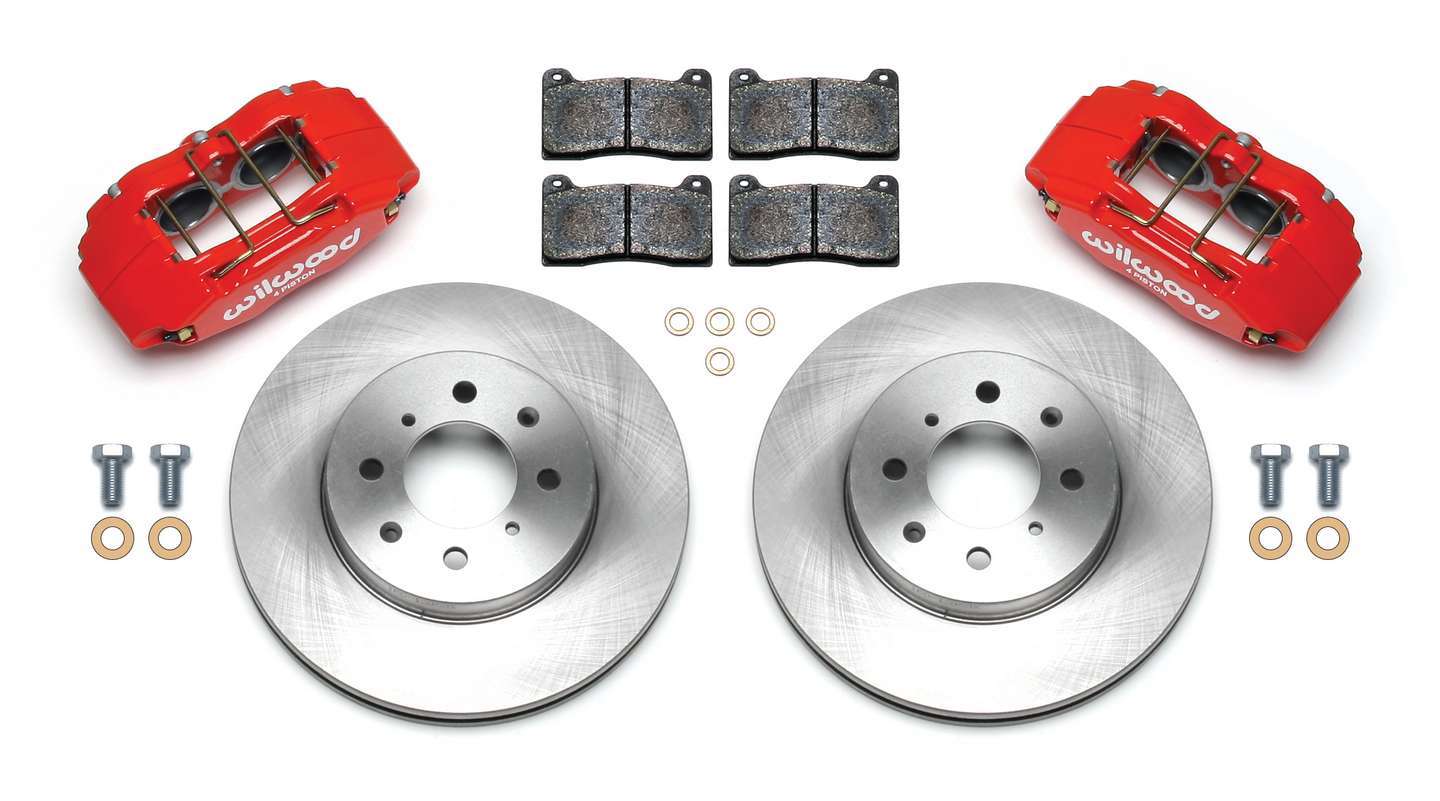 Wilwood Brakes 140-12996-R Brake Kit Front Honda/Acura Red Wilwood Brakes 140-12996-R