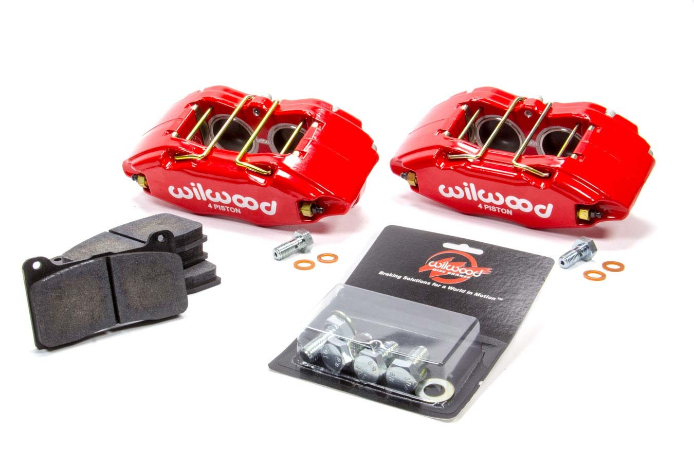 Wilwood Brakes 140-13029-R Caliper & Pad Kit Front Honda/Acura Red Wilwood Brakes 140-13029-R