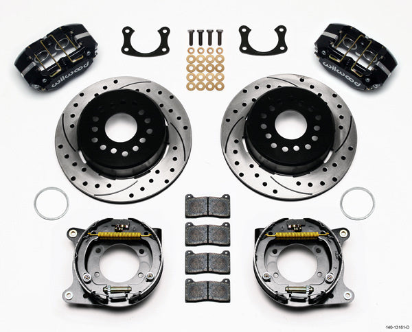 Wilwood Brakes 140-13181-D P/S Rear Brake Kit New Big Ford Drilled 2.5in Wilwood Brakes 140-13181-D