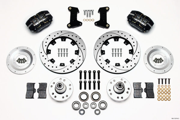 Wilwood Brakes 140-13378-D Brake Kit Front Mustang II 12.19in Drilled Wilwood Brakes 140-13378-D