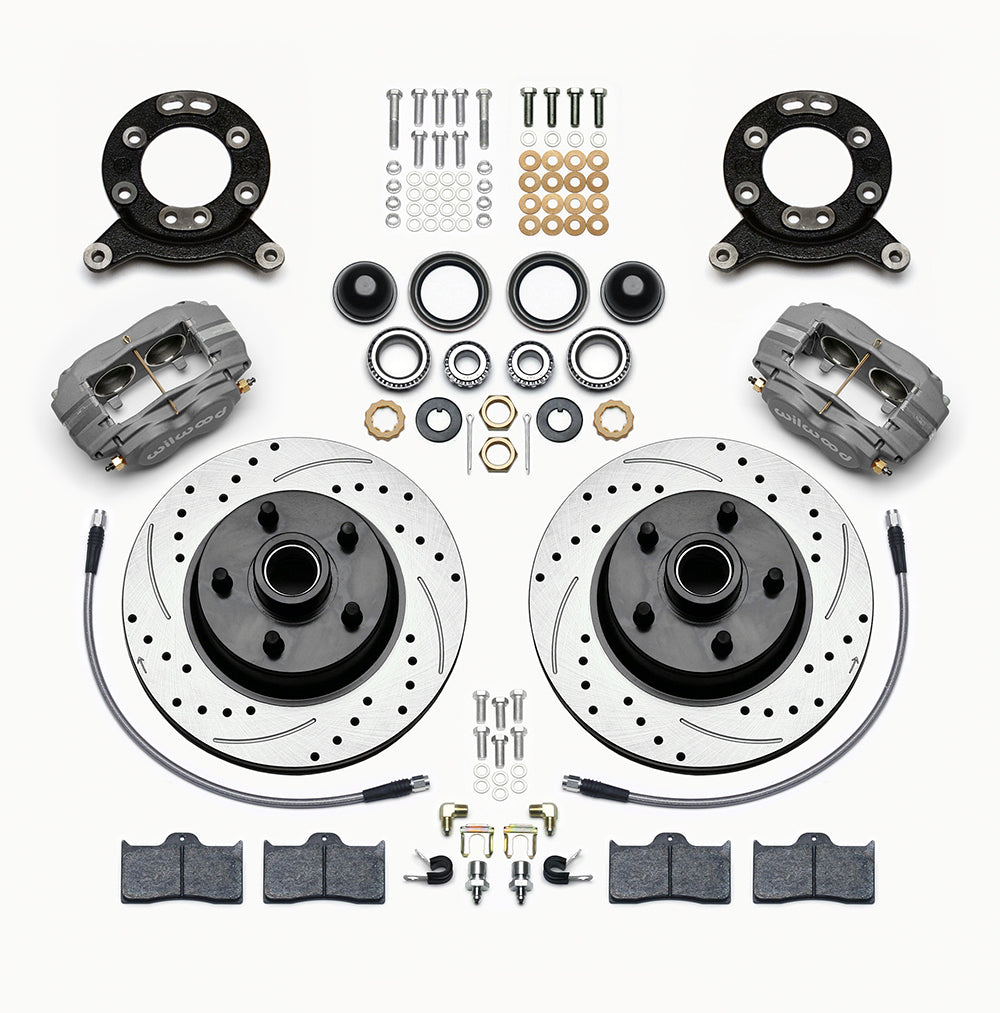 Wilwood Brakes 140-13476-D Front Disc Brake Kit 65- 69 Mustang Drilled Wilwood Brakes 140-13476-D