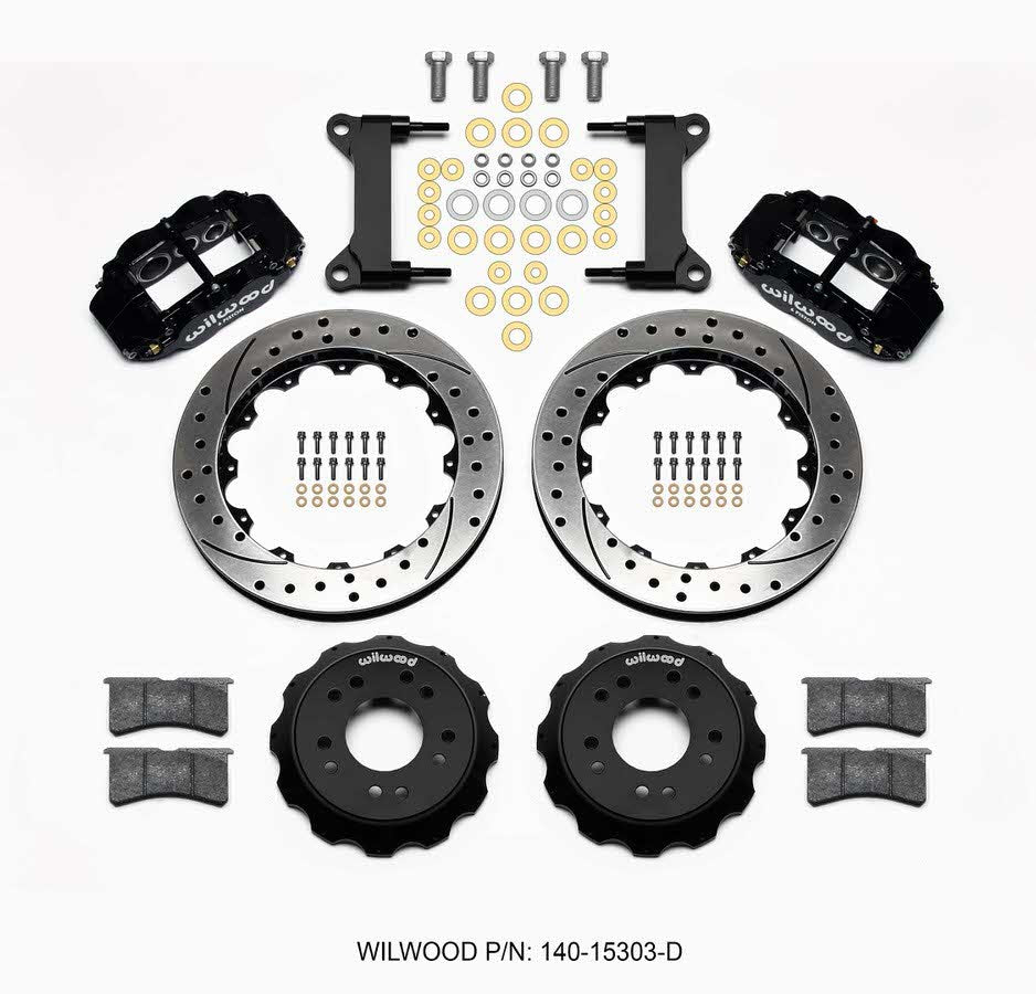 Wilwood Brakes 140-15303-D Front Disc Brake Kit C10 Pro Spindle 13.06in Wilwood Brakes 140-15303-D