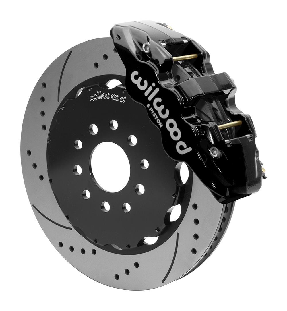 Wilwood Brakes 140-15705-D Front Disc Brake Kit Blk 97-13 Vette 14.00 Aero6 Wilwood Brakes 140-15705-D