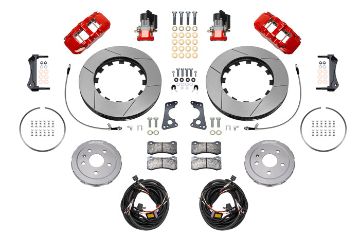 Wilwood Brakes 140-17009-R Brake Kit Rear Corvette C8 Aerolite 4R Slotted Wilwood Brakes 140-17009-R
