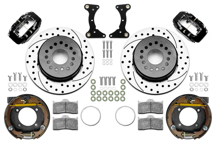 Wilwood Brakes 140-17121-D Brake Kit Rear Black FDL Drilled 12in GM G Body Wilwood Brakes 140-17121-D