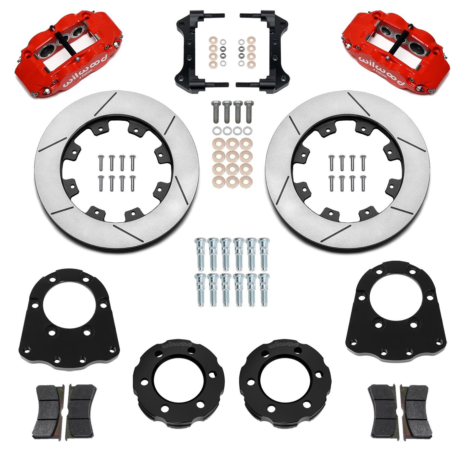 Wilwood Brakes 140-18154-R Front Brake Kit 71-91 Blazer FNSL6R Red Wilwood Brakes 140-18154-R