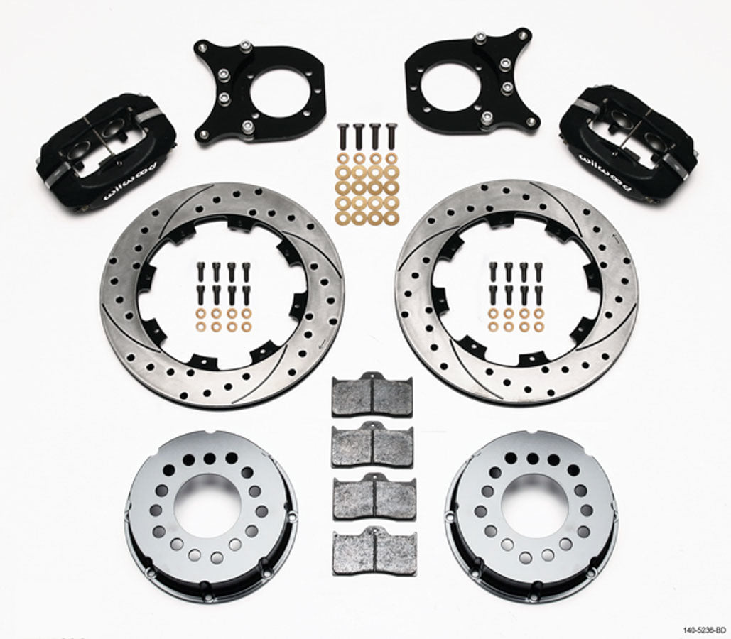 Wilwood Brakes 140-5236-BD P/S Rear Disc Kit Chevy 12 Bolt Wilwood Brakes 140-5236-BD