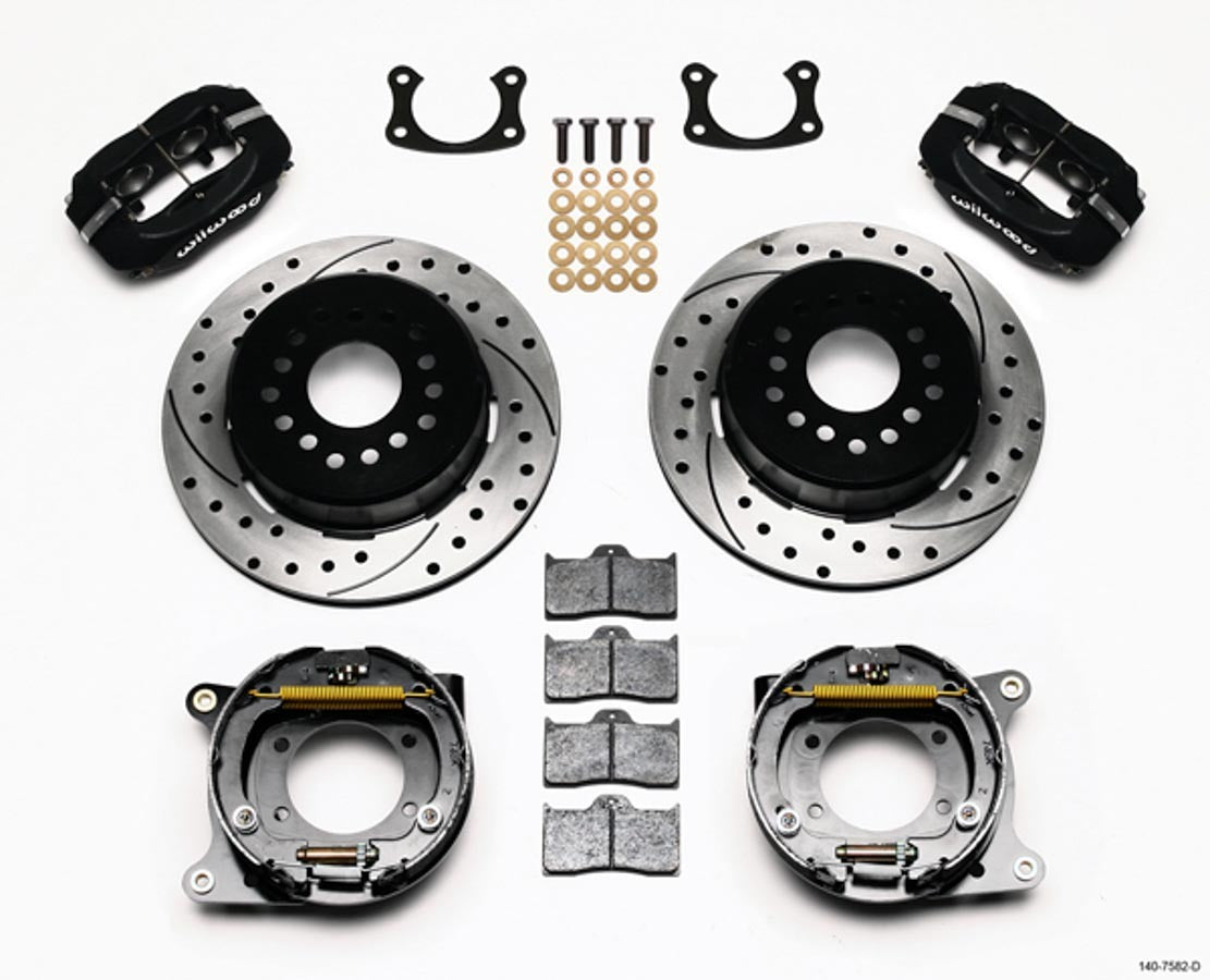 Wilwood Brakes 140-7582-D Brake Kit Big Ford Rear 2.36 Offset Black Wilwood Brakes 140-7582-D