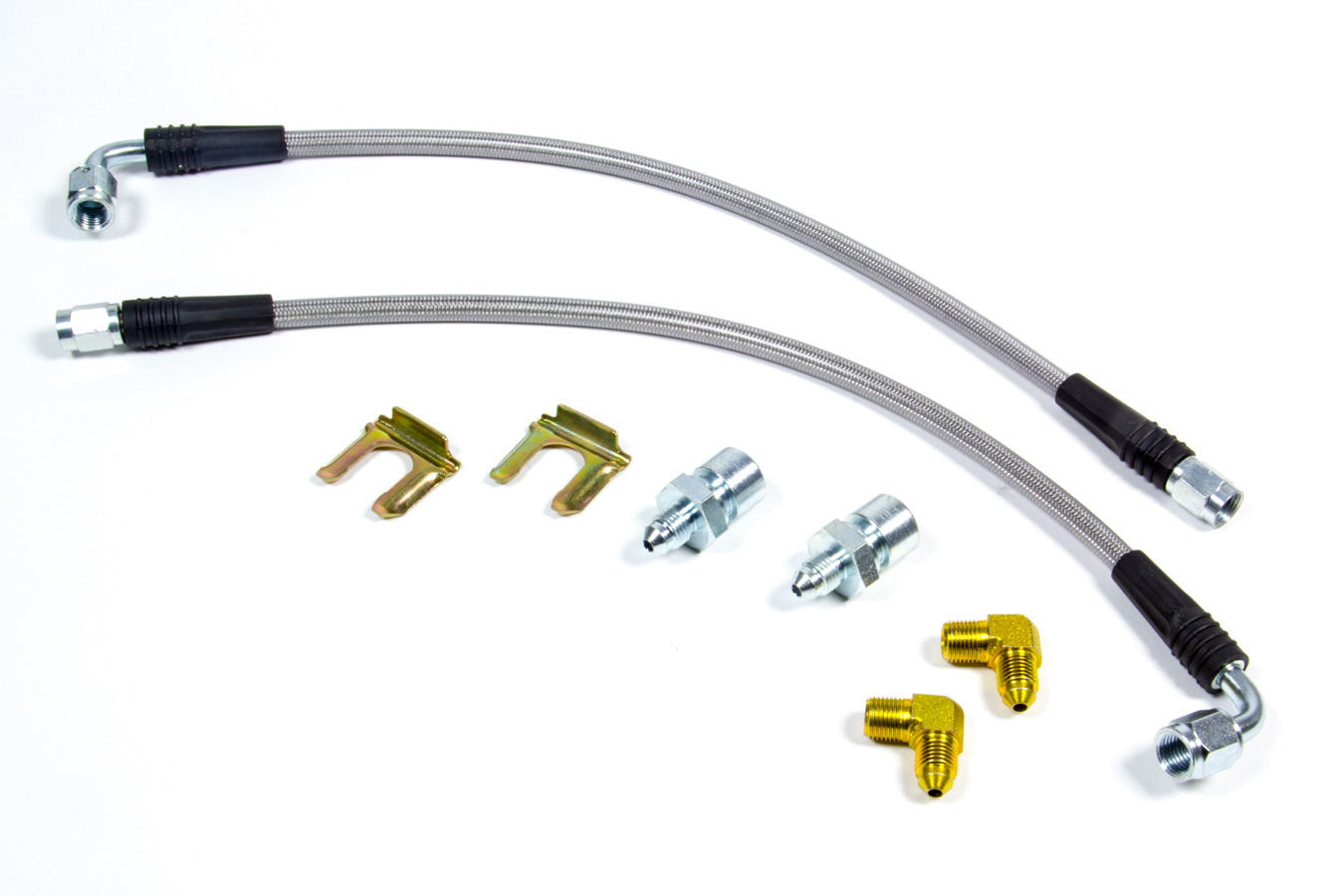 Wilwood Brakes 220-10509 Flexline Kit 70-81 GM Front w/90 Deg Hose End Wilwood Brakes 220-10509