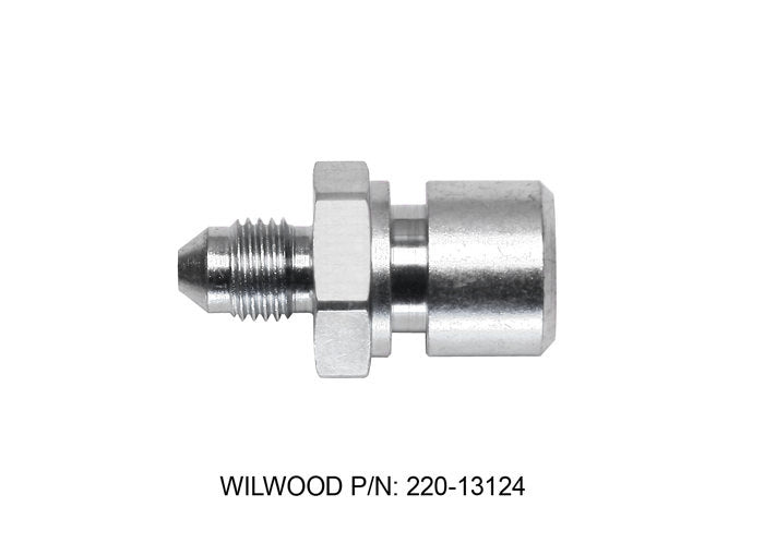 Wilwood Brakes 220-13124 Adapter Fitting 3AN X 3/8-24 Inverted Flare Wilwood Brakes 220-13124