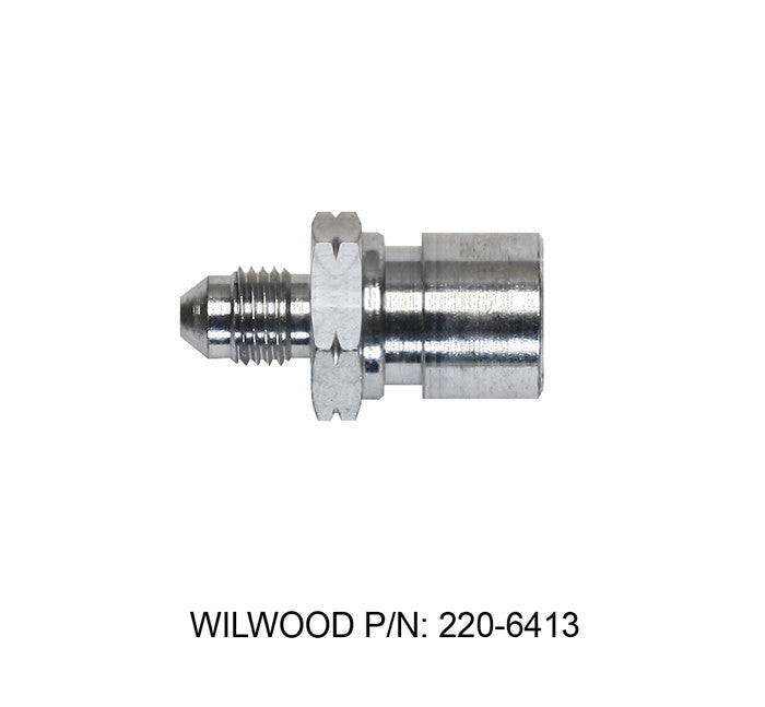 Wilwood Brakes 220-6413 Adapter Fitting -3AN To M10X1.0 Steel Zinc Wilwood Brakes 220-6413